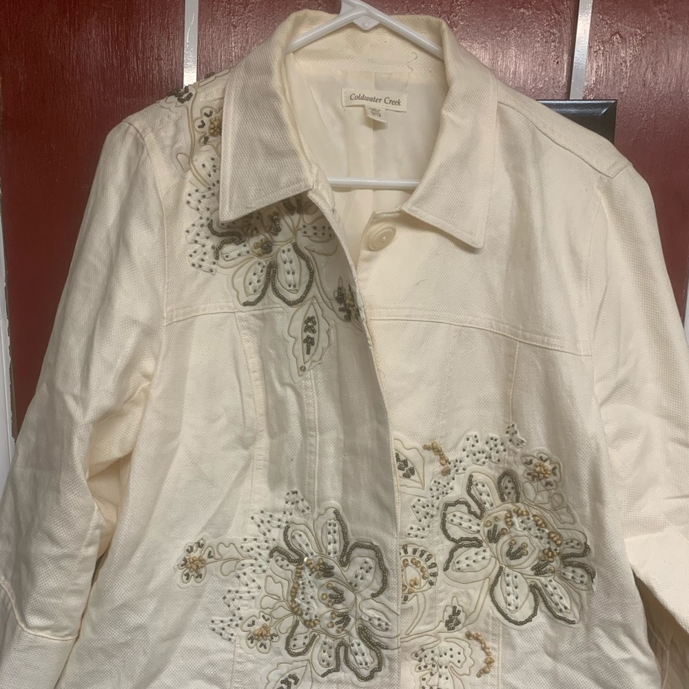 Coldwater Creek Floral Jacket (18/Like New)